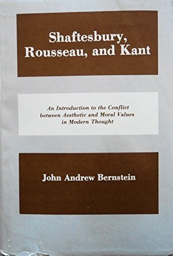 Couverture : Shaftesbury, Rousseau, and Kant