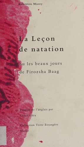 Couverture : La leçon de natation ou Les beaux jours de Firozsha Baag