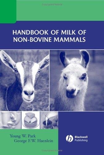 Couverture : Handbook of milk of non-bovine mammals