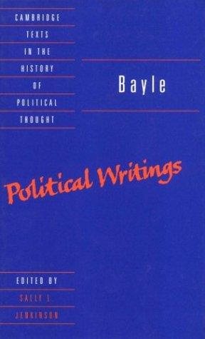 Couverture : Bayle--political writings