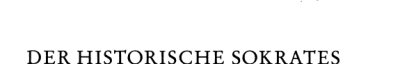 Couverture : Der Historische Sokrates