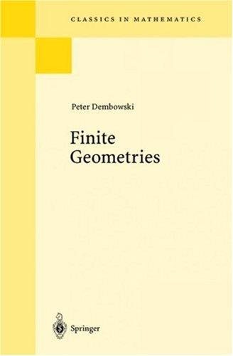 Couverture : Finite geometries