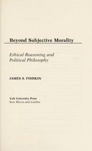 Couverture : Beyond Subjective Morality