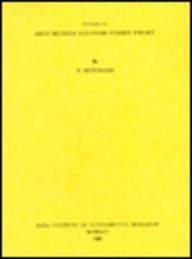 Couverture : Lectures on sieve methods and prime number theory