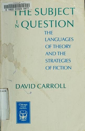 Couverture : The subject in question