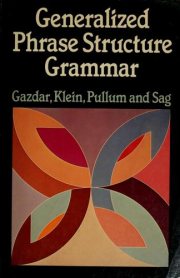 Couverture : Generalized phrase structure grammar
