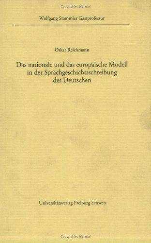 Couverture : Das nationale und das europaische Modell in der Sprachgeschichtsschreibung des Deutschen.