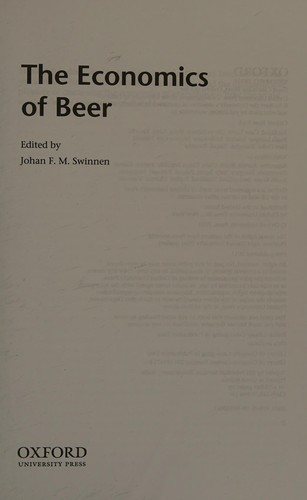 Couverture : The economics of beer