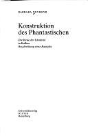 Couverture : Konstruktion des Phantastischen