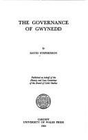 Couverture : The governance of Gwynedd