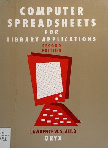 Couverture : Computer spreadsheets for library applications