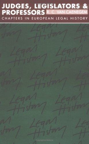 Couverture : Judges, Legislators and Professors