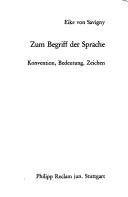 Couverture : Zum Begriff der Sprache