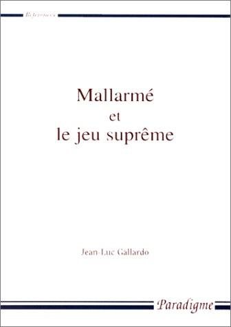 Couverture : Mallarmé et le jeu suprême
