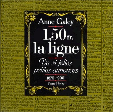 Couverture : 1.50 fr. la ligne