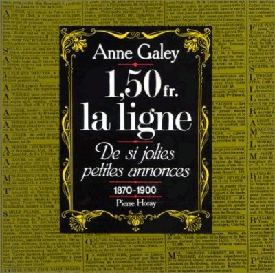 Couverture : 1.50 fr. la ligne