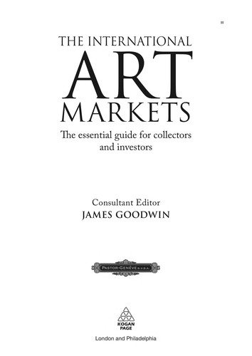 Couverture : The international art markets