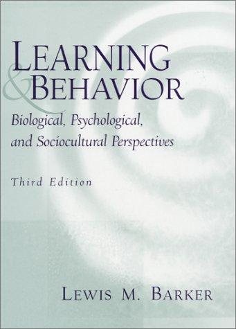 Couverture : Learning and behavior