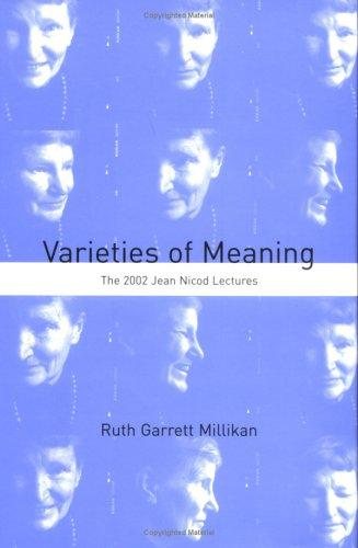 Couverture : Varieties of Meaning
