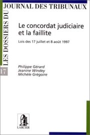 Couverture : Le concordat judiciaire et la faillite