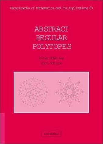 Couverture : Abstract Regular Polytopes