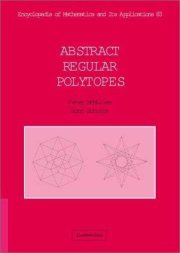 Couverture : Abstract Regular Polytopes