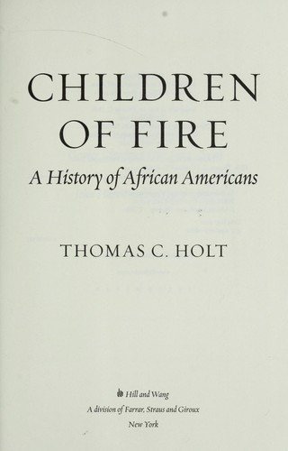 Couverture : Children of fire