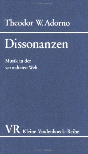 Couverture : Dissonanzen.