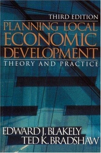 Couverture : Planning Local Economic Development