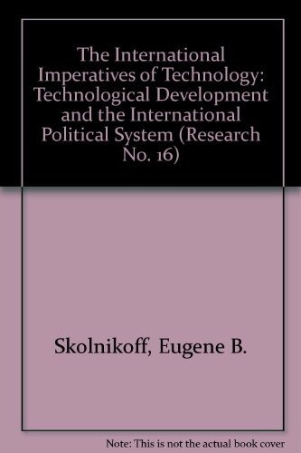 Couverture : The international imperatives of technology