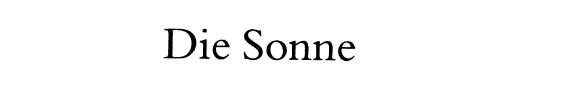 Couverture : Die Sonne