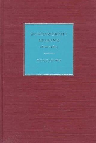 Couverture : Wordsworth's Reading 18001815