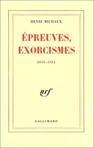 Couverture : Epreuves, exorcismes, 1940-1944