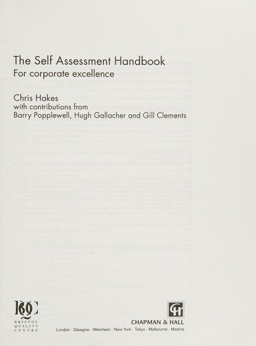 Couverture : The Corporate Self Assessment Handbook