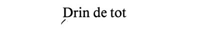 Couverture : Drin de tot