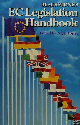 Couverture : Blackstone's EC legislation handbook