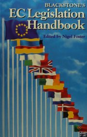 Couverture : Blackstone's EC legislation handbook