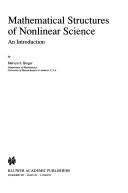Couverture : Mathematical structures of nonlinear science : an introduction