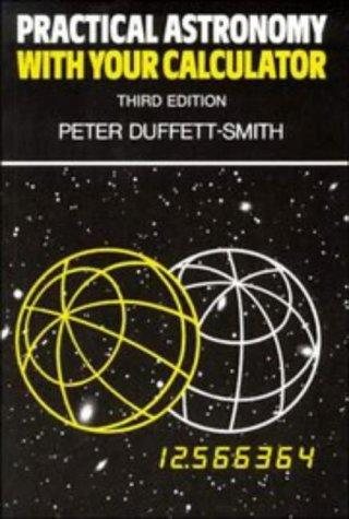 Couverture : Practical astronomy with your calculator
