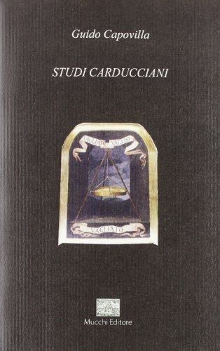 Couverture : Studi carducciani