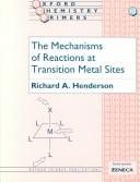 Couverture : The mechanism of reactions at transition metal sites