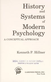 Couverture : History and systems of modern psychology