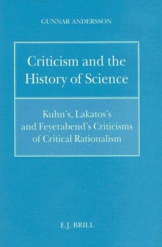 Couverture : Criticism and the history of science