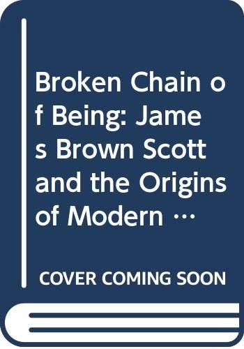 Couverture : Broken chain of being