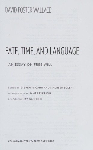 Couverture : Fate, Time, and Language