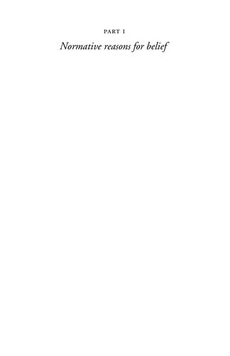 Couverture : Reasons for belief