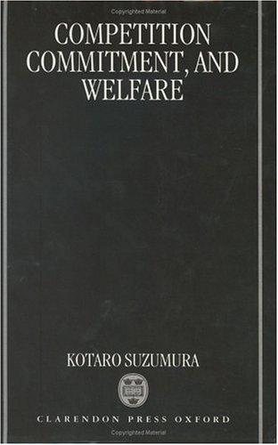 Couverture : Competition, commitment, and welfare
