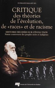 Couverture : Critique des théories de l'évolution, de "races",  et de racisme
