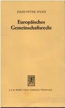 Couverture : Europäisches Gemeinschaftsrecht.
