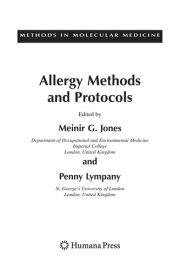 Couverture : Allergy methods and protocols